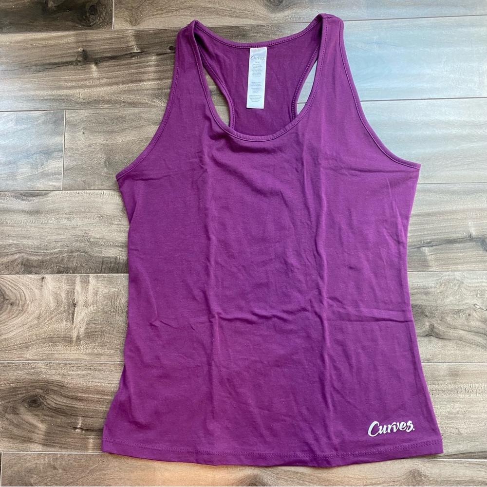 NWOT Curves Purple Racerback Tank Top